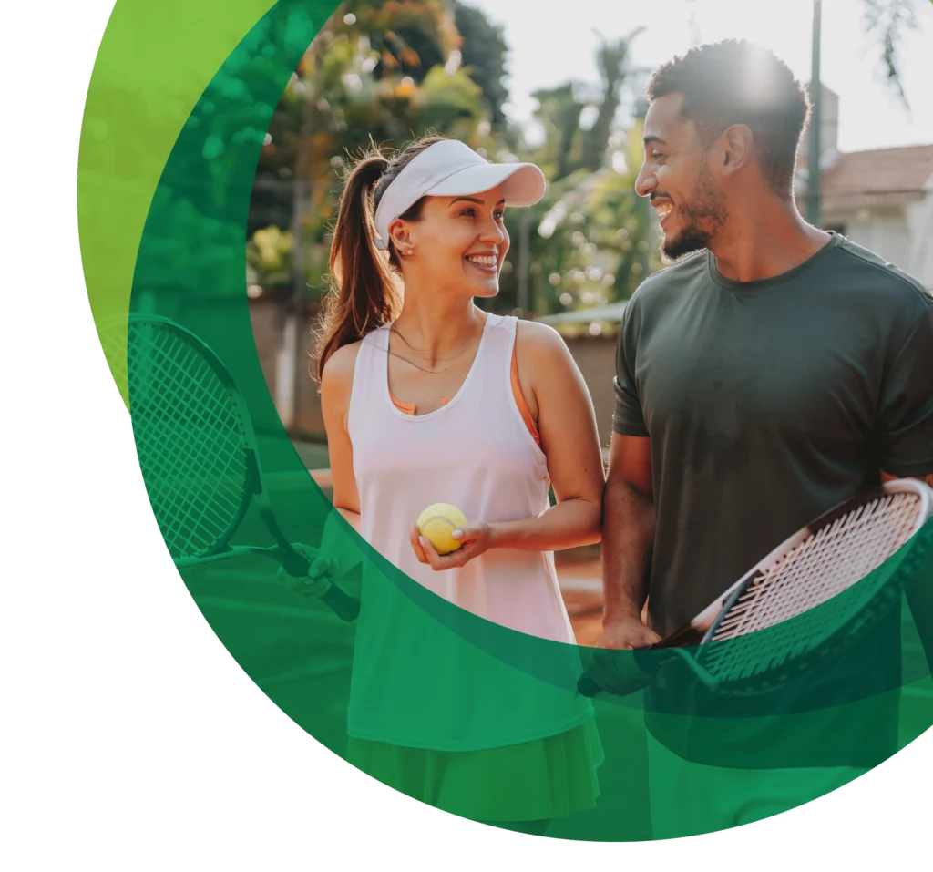 two people playing tennis sports club insurance